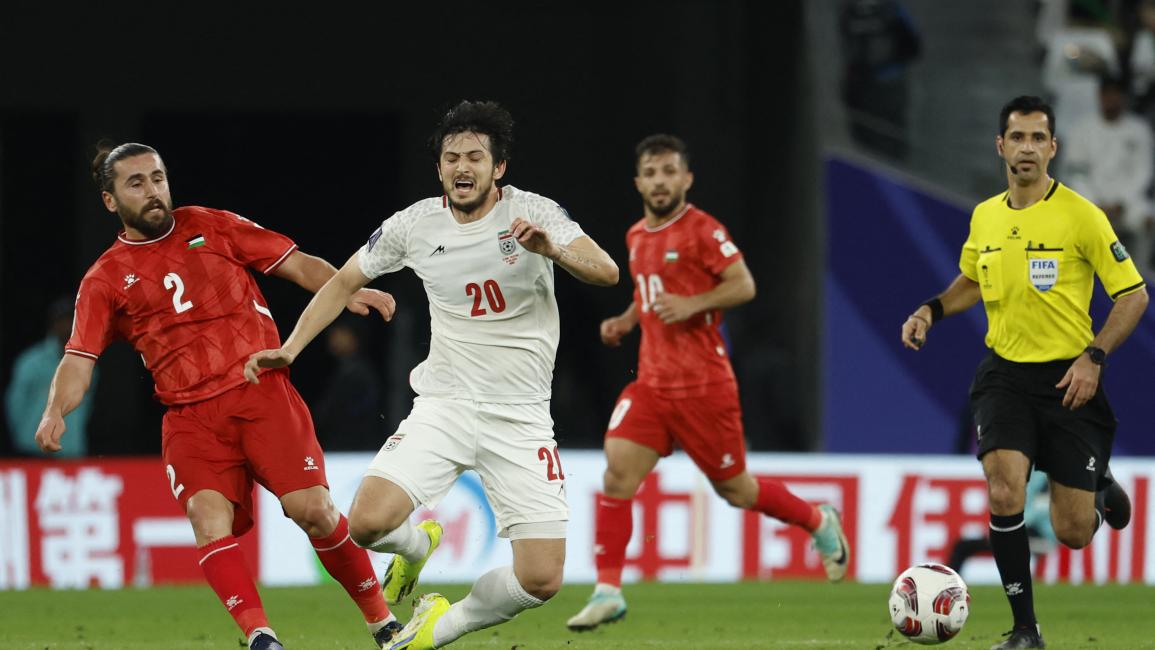 منتخب فلسطين خسر بنتيجة 1-4 (كريم جعفر/ فرانس برس)