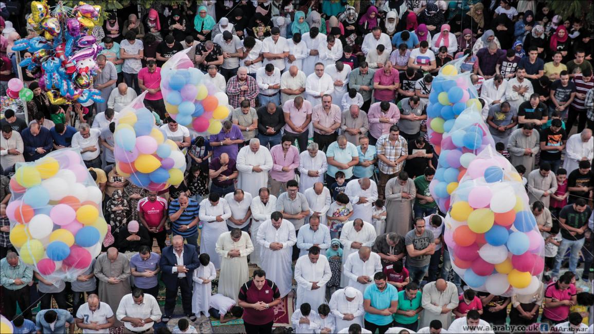 أجواء صلاة عيد الفطر بمسجد أبو بكر الصديق بشيراتون