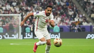 التعمري في استاد لوسيل في 10 فبراير 2024 في مدينة لوسيل (إيتسو هارا / Getty)