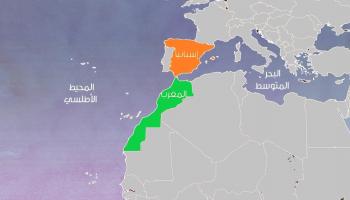 مقالات خريطة المغرب وإسبانيا