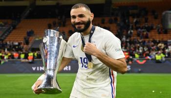 benzema UEFA Nations League celebration