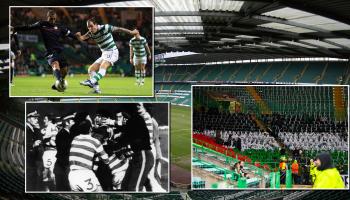 GLASGOW - MARCH 8: General view of Celtic Park taken during the Scottish Premier League match between Glasgow Celtic and Glasgow Rangers held on March 8, 2003 at Celtic Park, in Glasgow, Scotland. Celtic won the match 1-0. (Photo by Jamie McDonald/Getty Images)