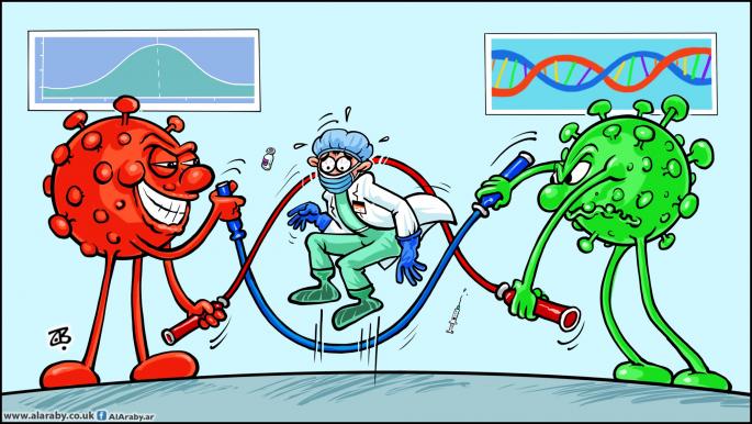 كاريكاتير فيروسات كورونا / حجاج