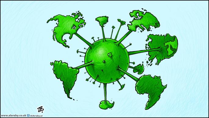كاريكاتير عالم كورونا / حجاج