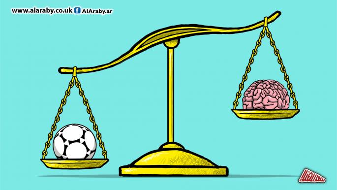 كاريكاتير كرة القدم في الميزان / المهندي