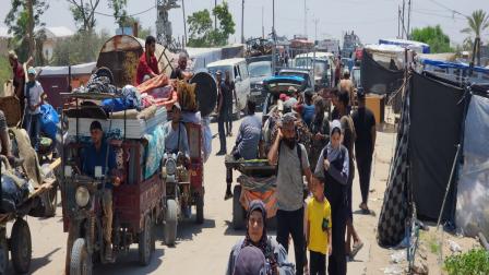 إجبار الغزيين على النزوح بشكل متكرر (العربي الجديد)