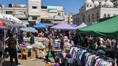 سوق في رام الله، 19 أبريل 2024 (Getty)